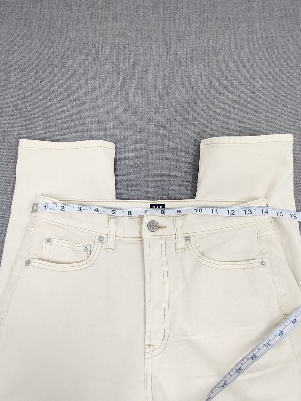 GAP High-Rise Cigarette Straight Leg Stretch Jeans/ Pants. 4 - Picture 6 of 11